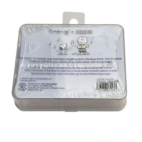 The Creme Shop x Peanuts 12 Piece Dozen Mini Puffs Set Makeup Blenders Snoopy - Picture 2 of 2